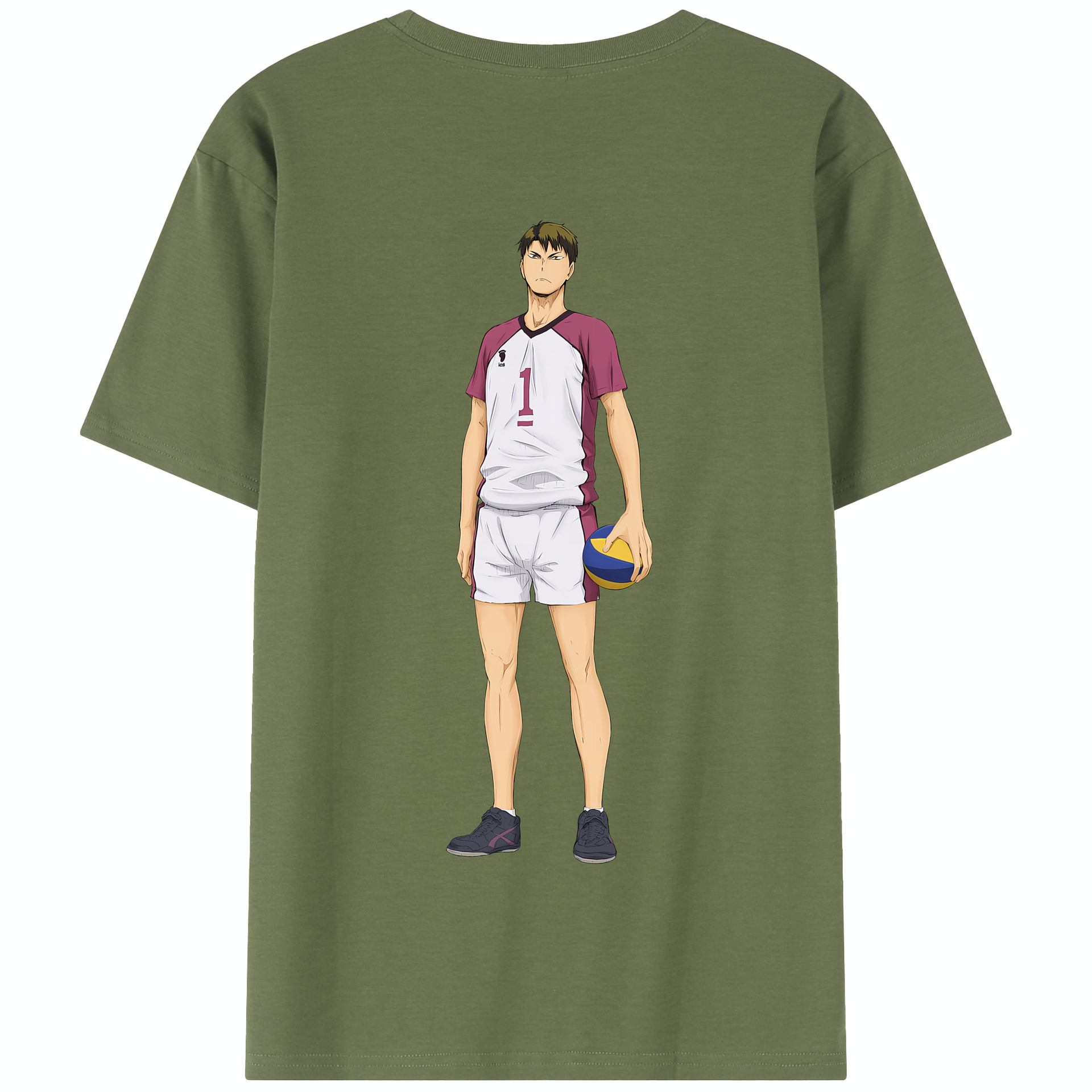 （画像用） ハイキュー!! Haikyu!! 綿100％半袖Tシャツ（背面プリント）